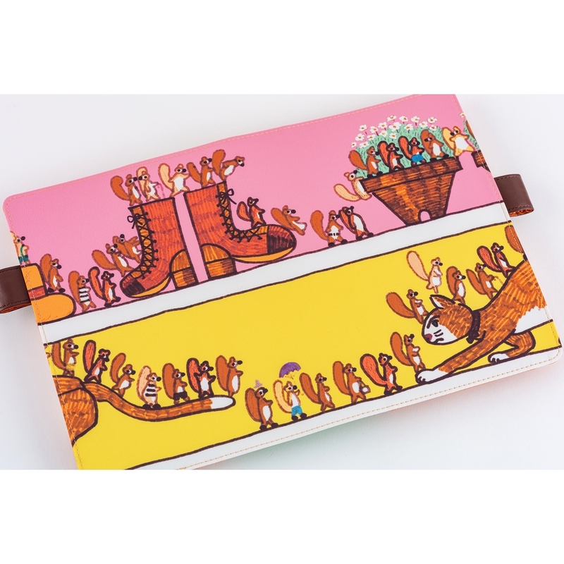 Hobonichi Hobonichi 100%ORANGE: Where’s the Squirrel Going A5 [Cover Only]
