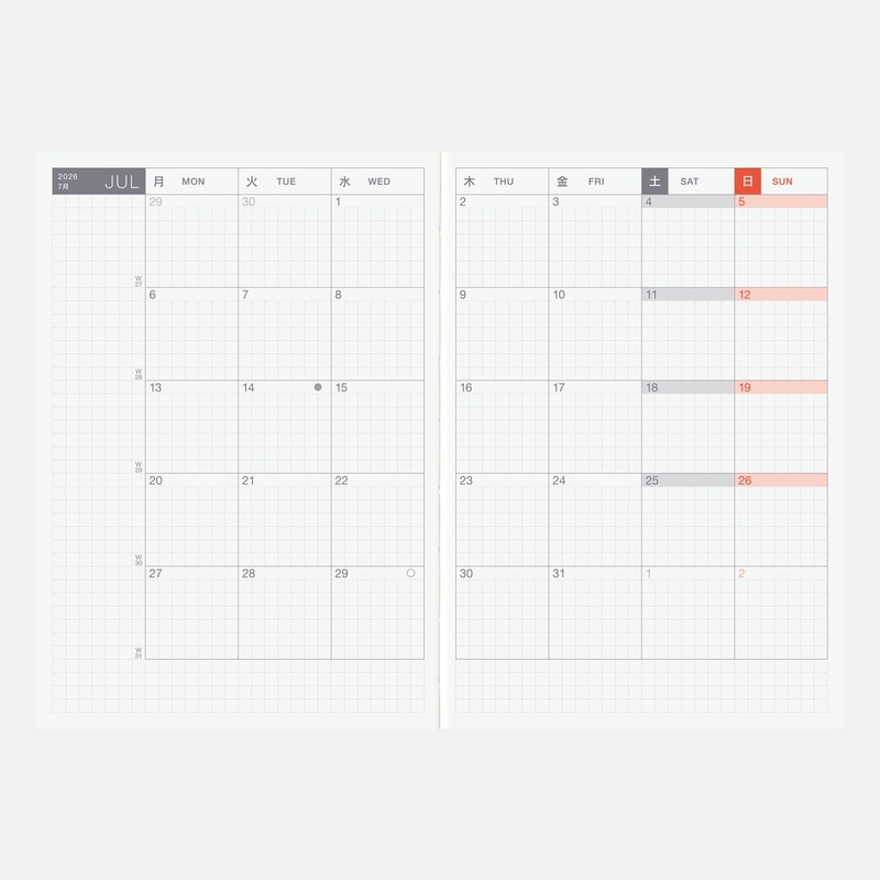 Hobonichi Hobonichi Techo Original Book 2026 Agenda A6 Giornaliera
