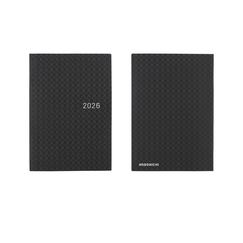 Hobonichi Hobonichi Hon A6 2026 Paper Series: Black Gingham