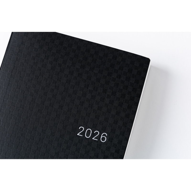 Hobonichi Hobonichi Hon A6 2026 Paper Series: Black Gingham
