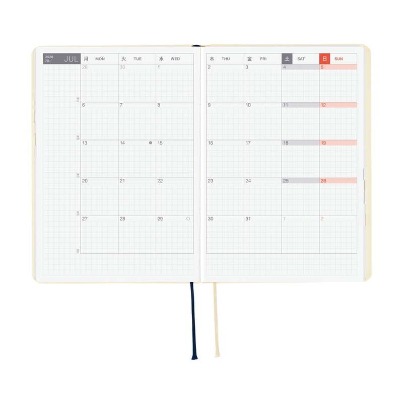 Hobonichi Hobonichi Hon A6 2026 Slash (Ivory)
