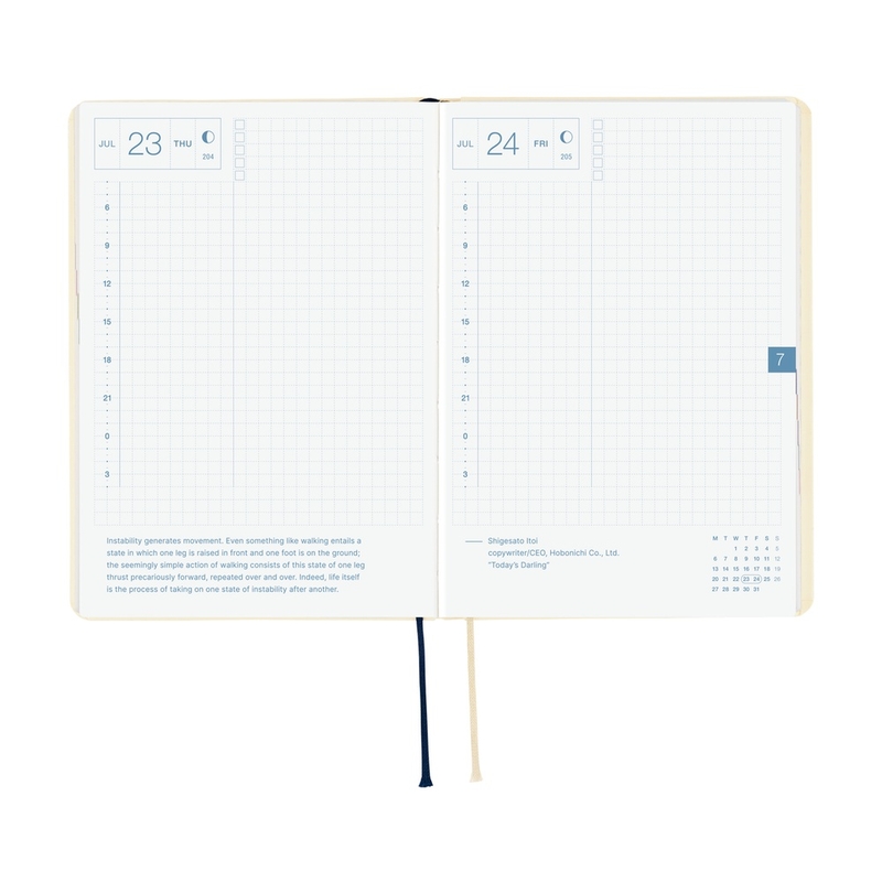 Hobonichi Hobonichi Hon A6 2026 Slash (Ivory)
