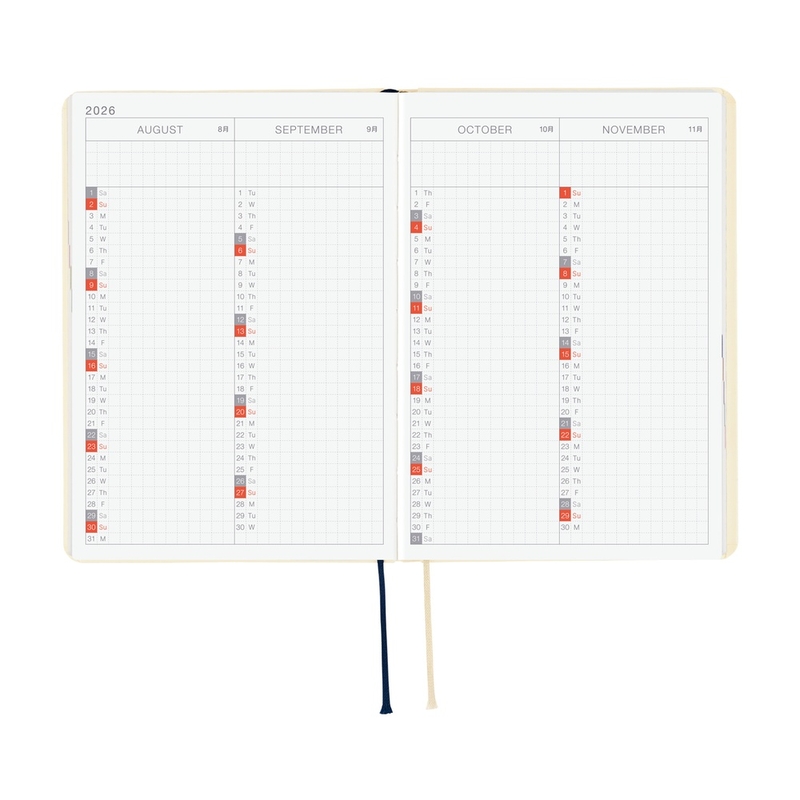 Hobonichi Hobonichi Hon A6 2026 Slash (Ivory)