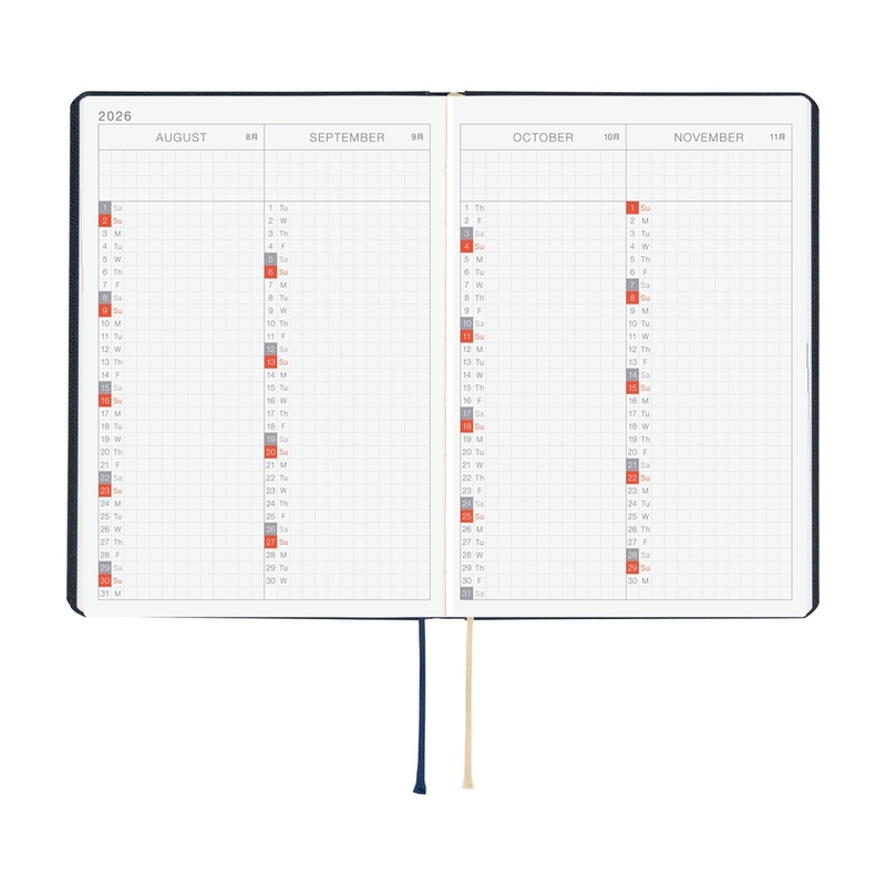 Hobonichi Hobonichi Hon A6 2026 Slash (Navy)