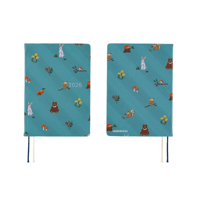 Hobonichi Hobonichi Hon A6 2026 Bow & Tie: In the Forest