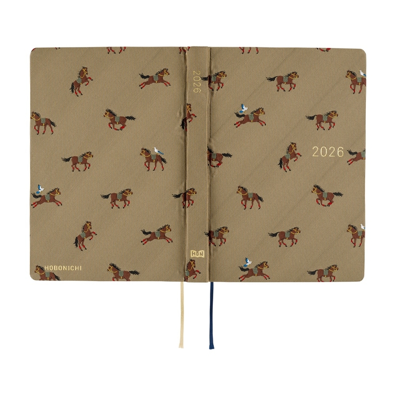 Hobonichi Hobonichi Hon A6 2026 Bow & Tie: Galloping Horses