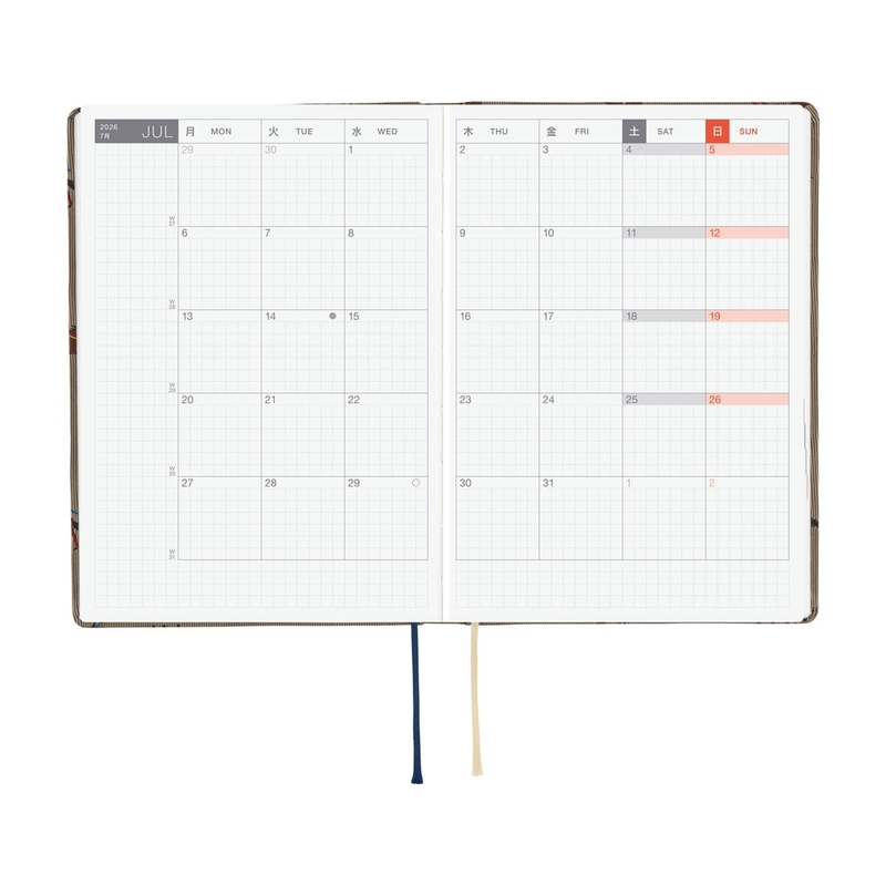 Hobonichi Hobonichi Hon A6 2026 Bow & Tie: Galloping Horses