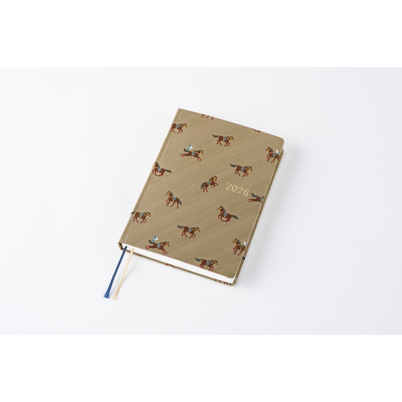 Hobonichi Hobonichi Hon A6 2026 Bow & Tie: Galloping Horses