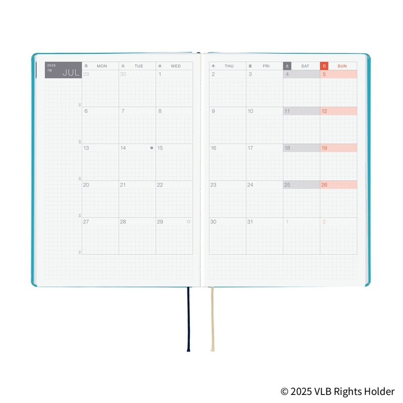 Hobonichi Hobonichi Hon A5 Virginia Lee Burton: The Little House Agenda 2026 Giornaliera