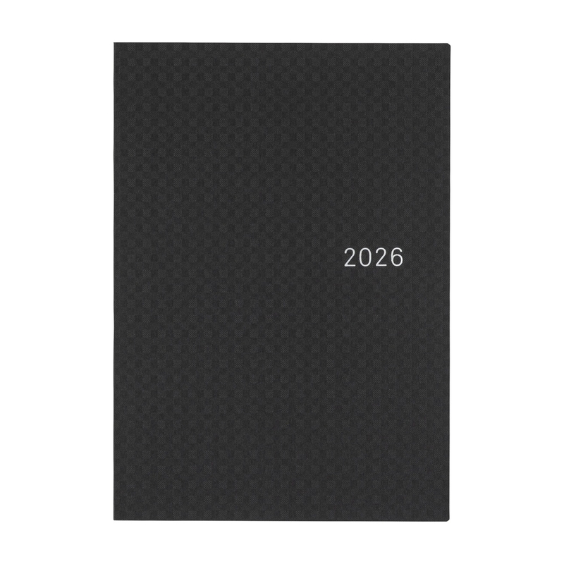 Hobonichi Hobonichi Hon A5 2026 Paper Series: Black Gingham Hobonichi Hobonichi Hon A5 2026 Paper Series: Black Gingham