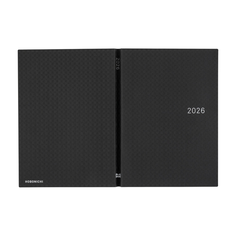 Hobonichi Hobonichi Hon A5 2026 Paper Series: Black Gingham