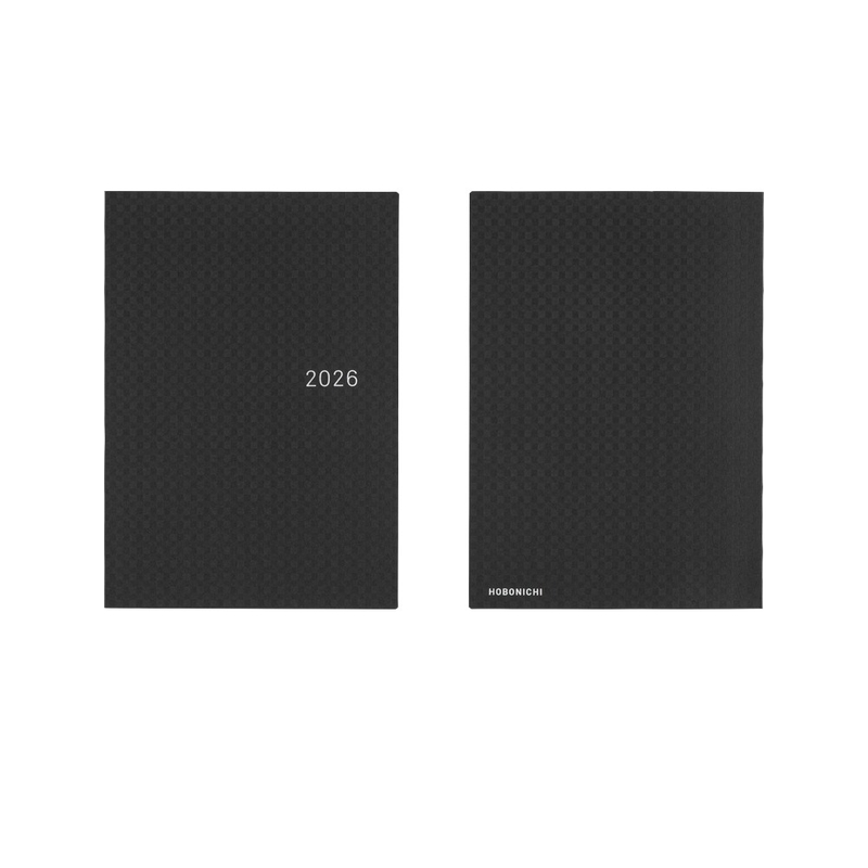 Hobonichi Hobonichi Hon A5 2026 Paper Series: Black Gingham