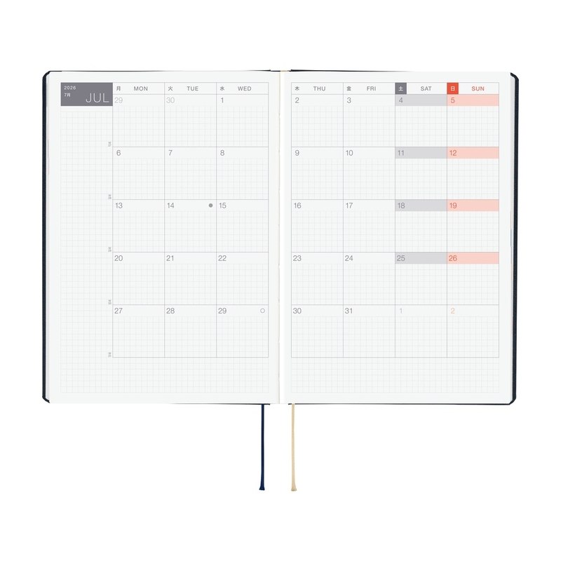 Hobonichi Hobonichi Hon A5 2026 Slash (Navy)