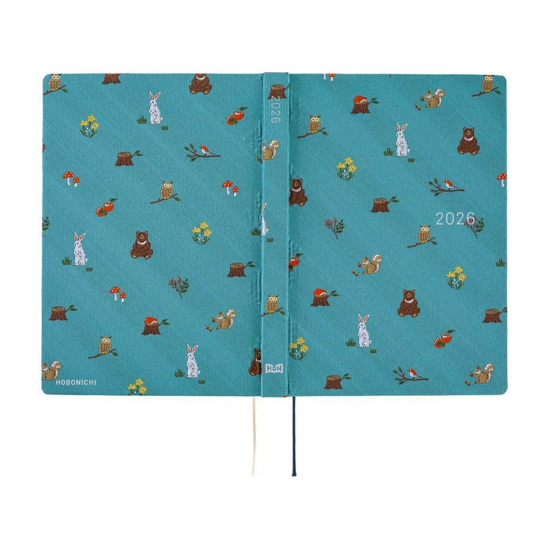 Hobonichi Hobonichi Hon A5 2026 Bow & Tie: In the Forest
