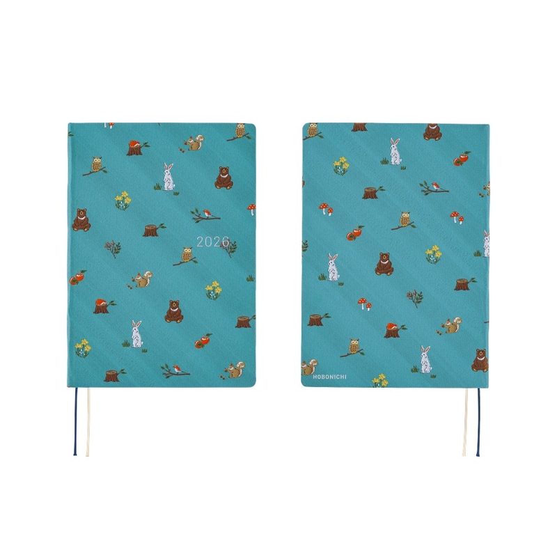 Hobonichi Hobonichi Hon A5 2026 Bow & Tie: In the Forest