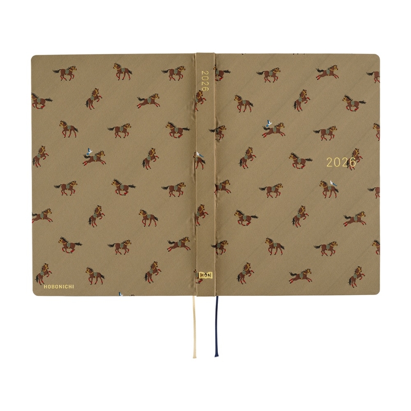 Hobonichi Hobonichi Hon A5 2026 Bow & Tie: Galloping Horses
