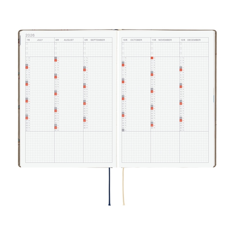 Hobonichi Hobonichi Hon A5 2026 Bow & Tie: Galloping Horses