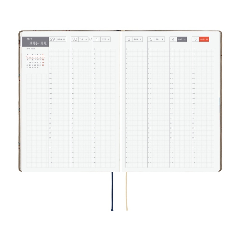 Hobonichi Hobonichi Hon A5 2026 Bow & Tie: Galloping Horses