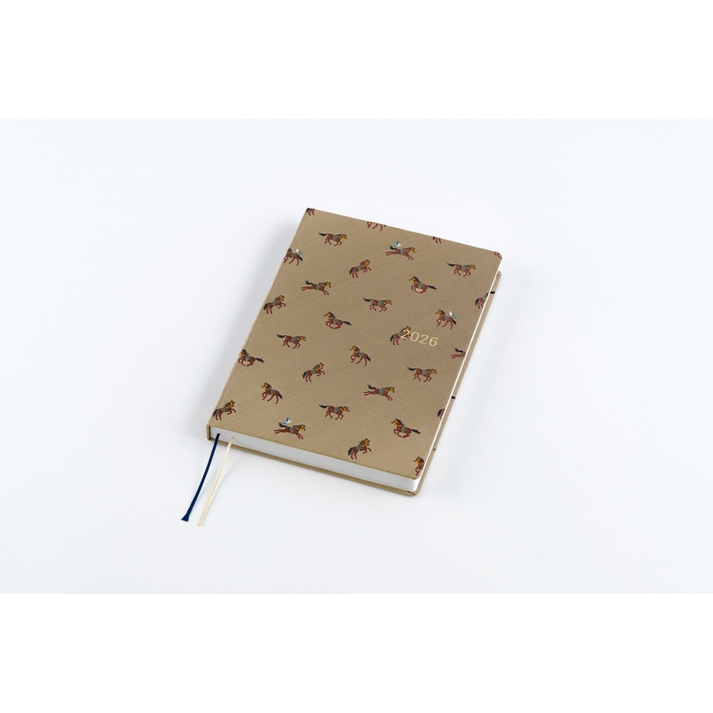 Hobonichi Hobonichi Hon A5 2026 Bow & Tie: Galloping Horses