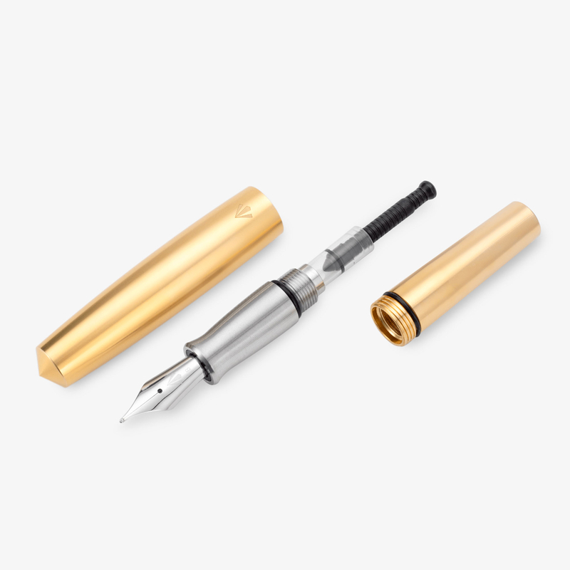 Gravitas Gravitas Pocket Fountain Pen Raw Brass