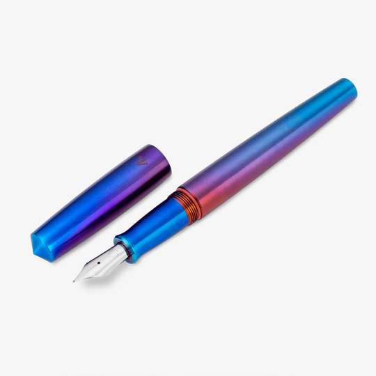 Gravitas Sentry Fountain Pen Raw Grade 5 Titanium TiSiNx