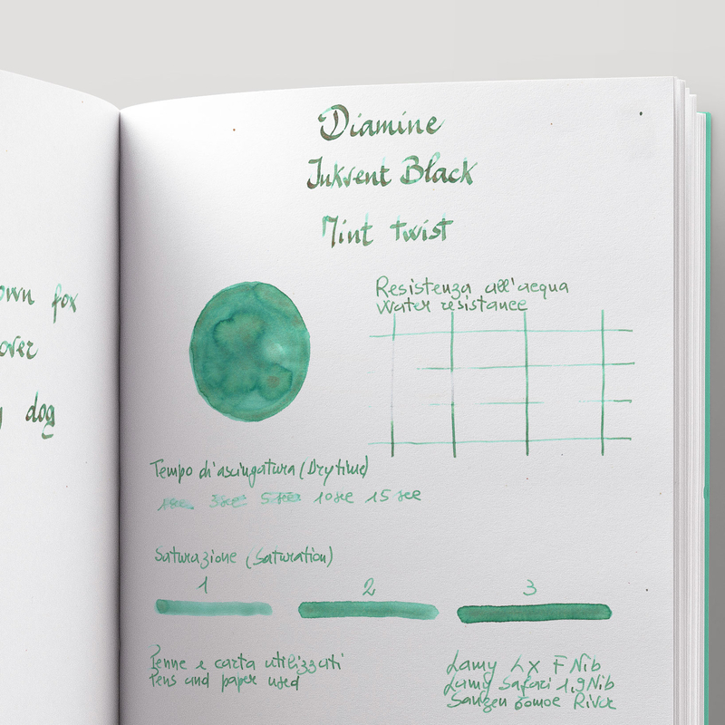 Diamine Diamine Inkvent Mint Twist Ink Bottle 50 ml Black Edition Chameleon