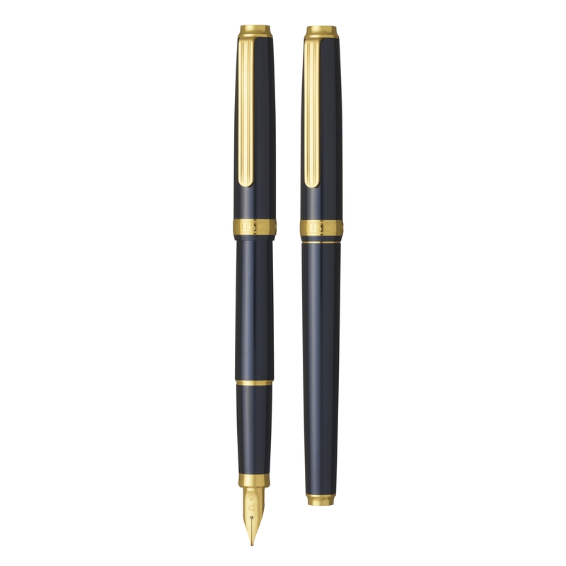 Platinum Platinum Biso Fountain Pen Nebula Black