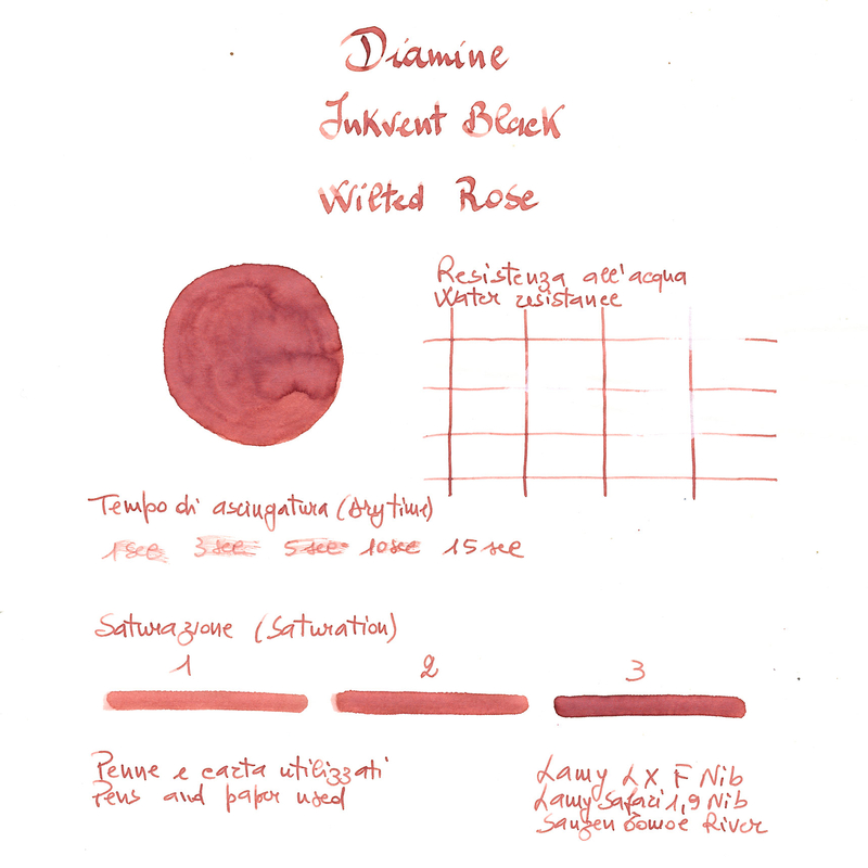 Diamine Diamine Inkvent Wilted Rose Ink Bottle 50 ml Black Edition