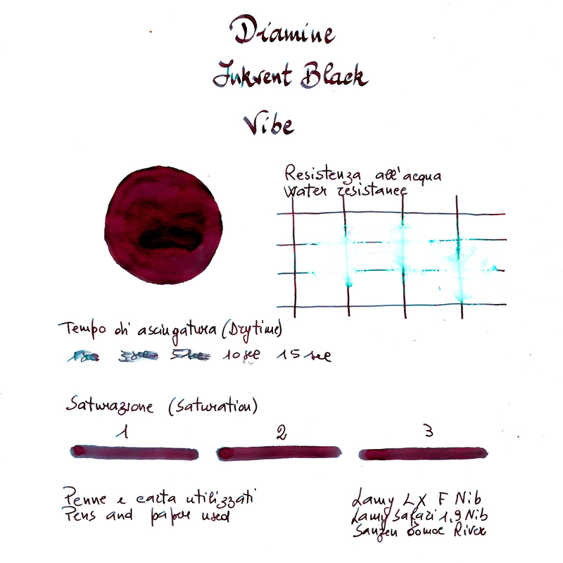 Diamine Diamine Inkvent Vibe Inchiostro 50 ml Black Edition Extreme Sheen
