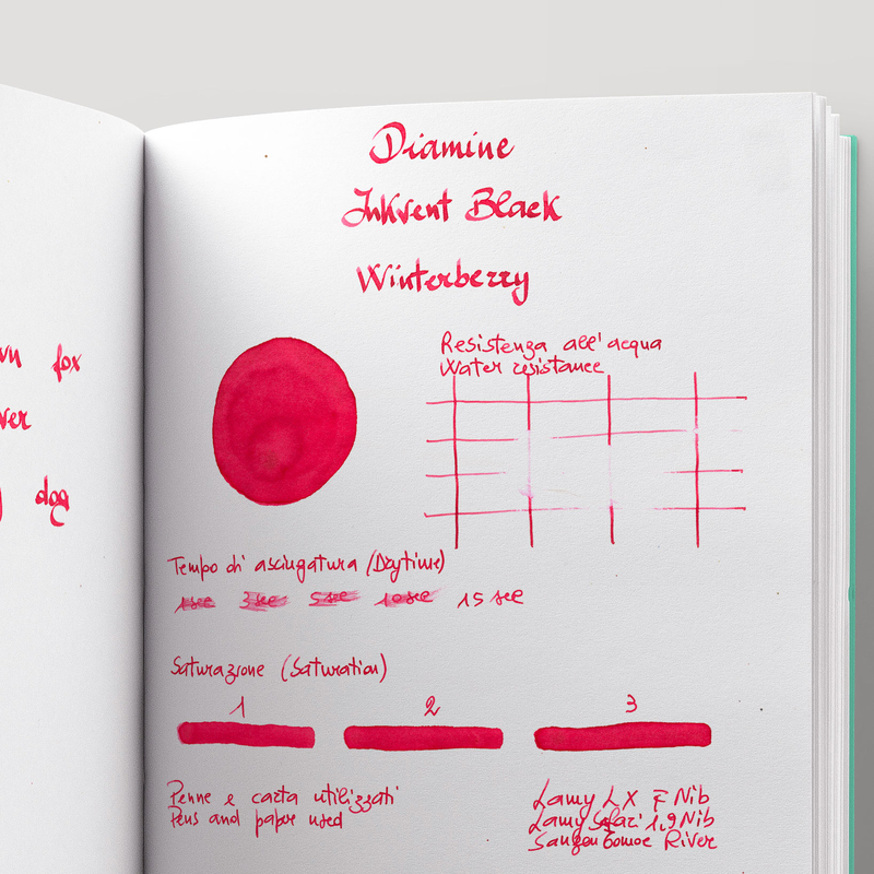 Diamine Diamine Inkvent Winter Berry Ink Bottle 50 ml Black Edition Chameleon