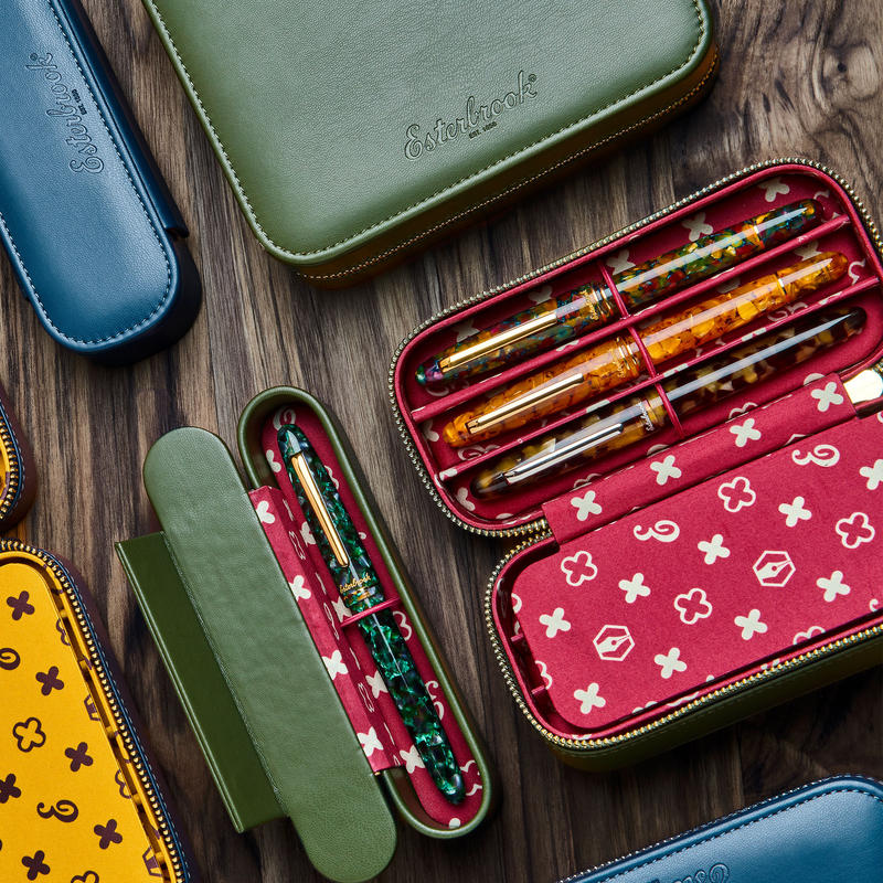 Esterbrook Esterbrook Twelve Pen Nook Portapenne 12 Posti Moss Green