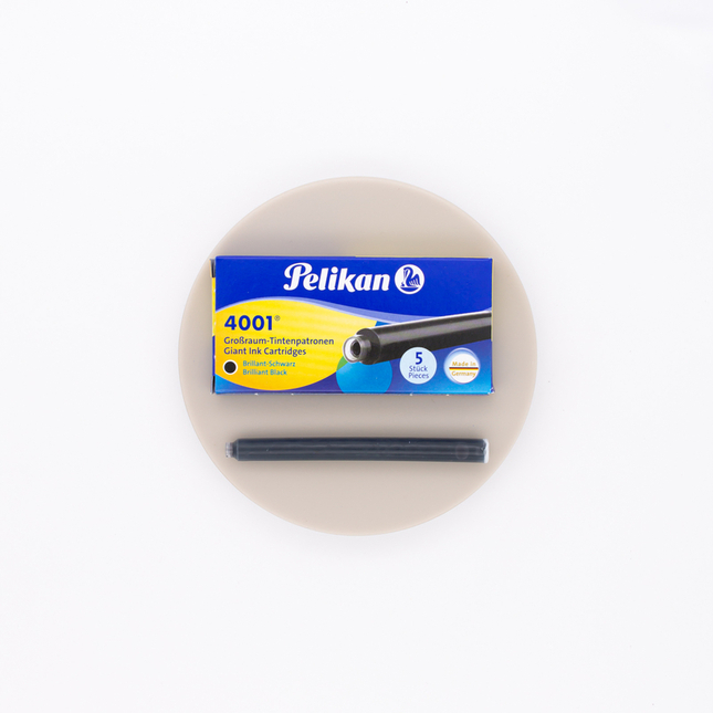 Pelikan 4001 Nero Brillante 5 Cartucce Lunghe