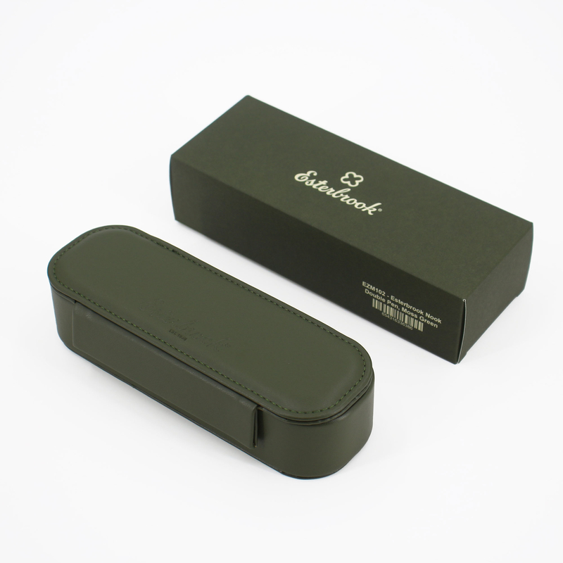 Esterbrook Esterbrook Double Pen Nook Portapenne 2 Posti Moss Green