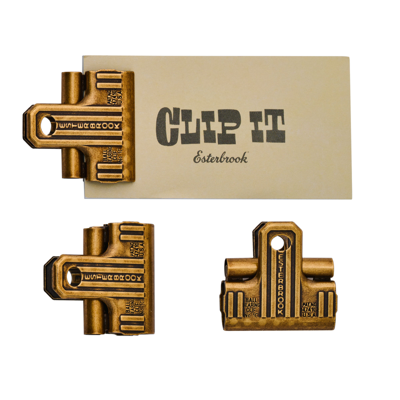 Esterbrook Esterbrook Eclipse Set di 3 Clip Ottone