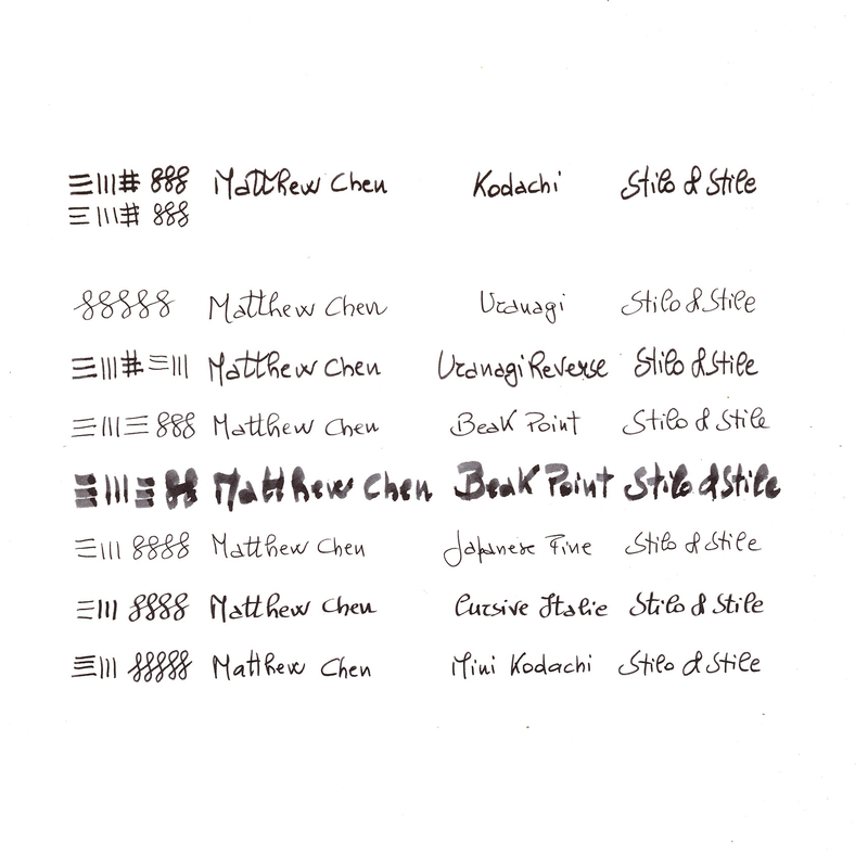 Stilo&Stile Matthew Chen x Stilo&Stile Specialty Nib | Grind Your Writing