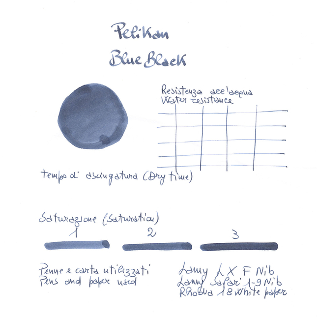 Pelikan 4001 Blue Black Ink Bottle 30 ml