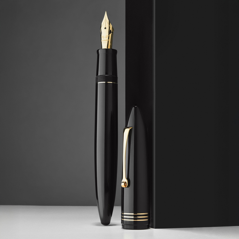 Leonardo Officina Italiana Leonardo Furore Fountain Pen Notte di Furore & Gold 14k