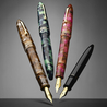 Leonardo Officina Italiana Leonardo Furore Fountain Pen Notte di Furore & Rhodium 14k