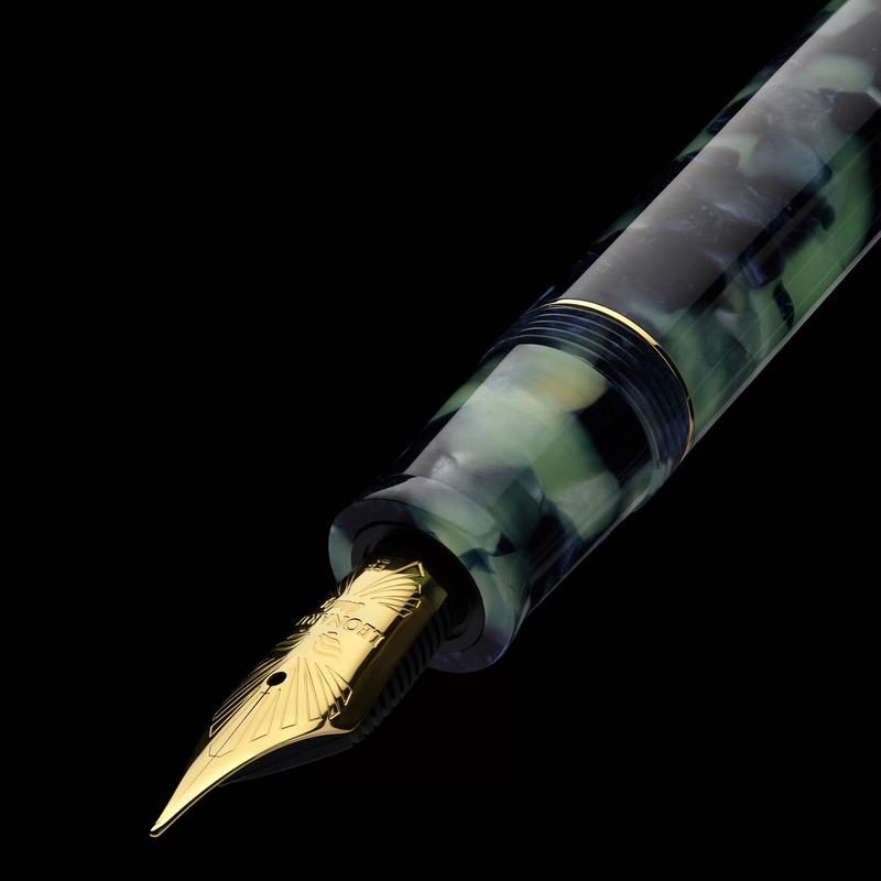 Leonardo Officina Italiana Leonardo Furore Fountain Pen Fiordo di Furore & Gold 14k