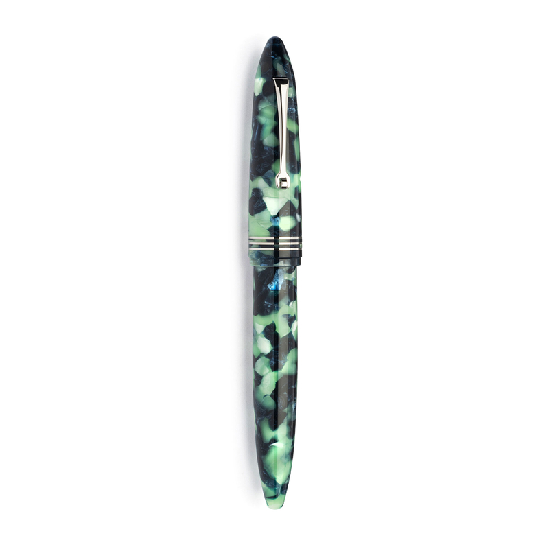 Leonardo Officina Italiana Leonardo Furore Fountain Pen Fiordo di Furore & Rhodium 14k