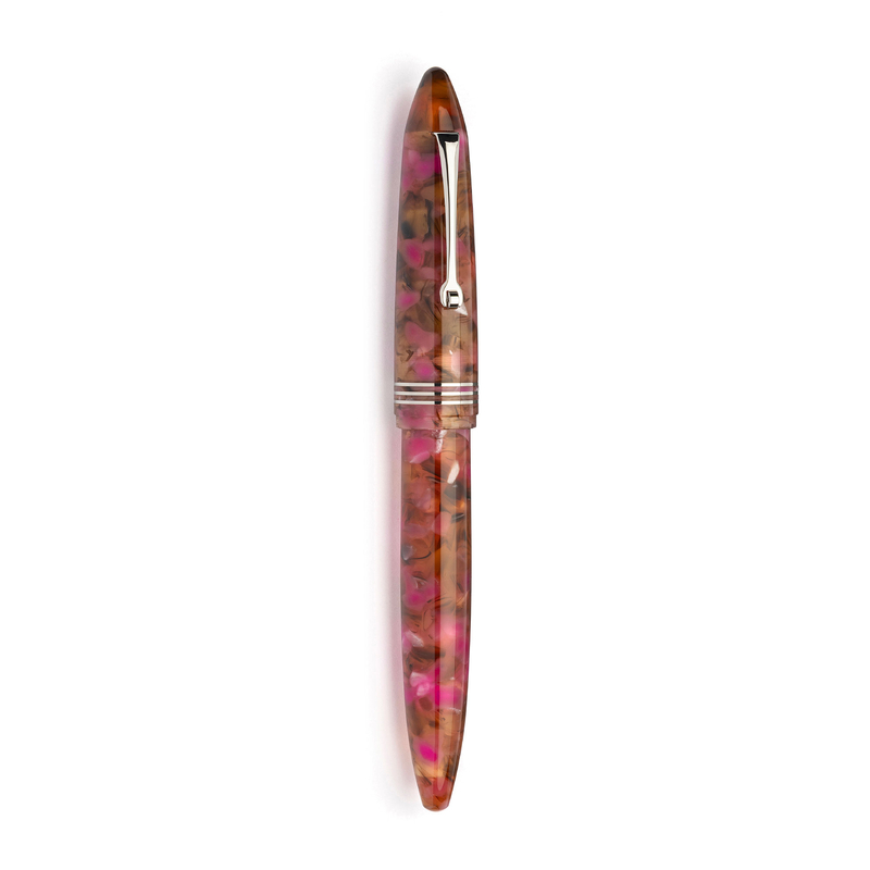 Leonardo Officina Italiana Leonardo Furore Fountain Pen Lampone Selvatico & Rhodium