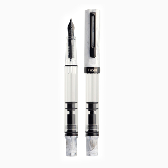 Twsbi Eco Penna Stilografica Carrara & Onyx