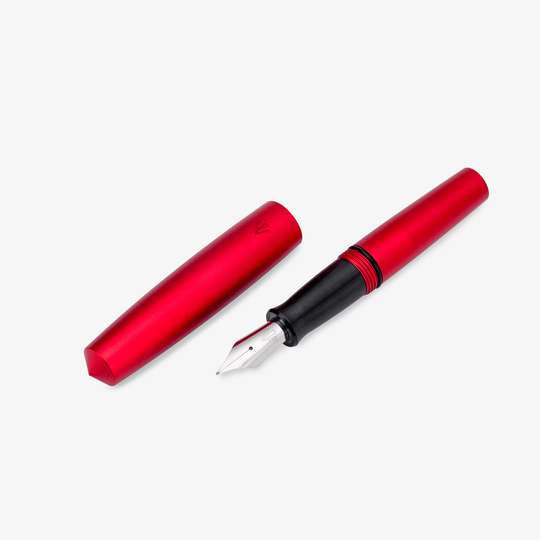 Gravitas Pocket Aluminium Penna Stilografica Rossa