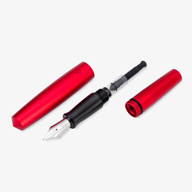 Gravitas Gravitas Pocket Aluminium Fountain Pen Red