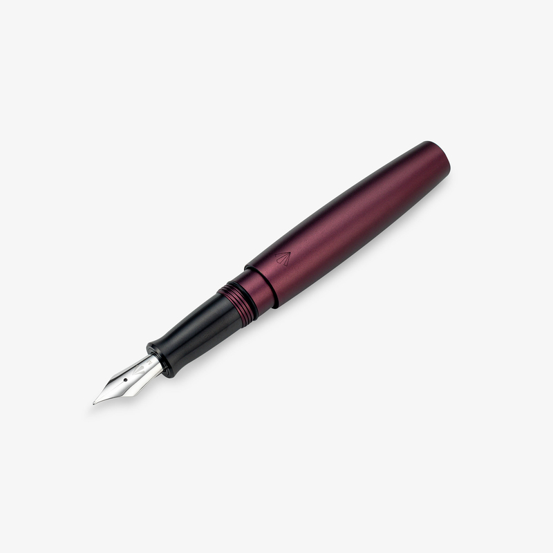 Gravitas Gravitas Pocket Aluminium Fountain Pen Cherry Velvet