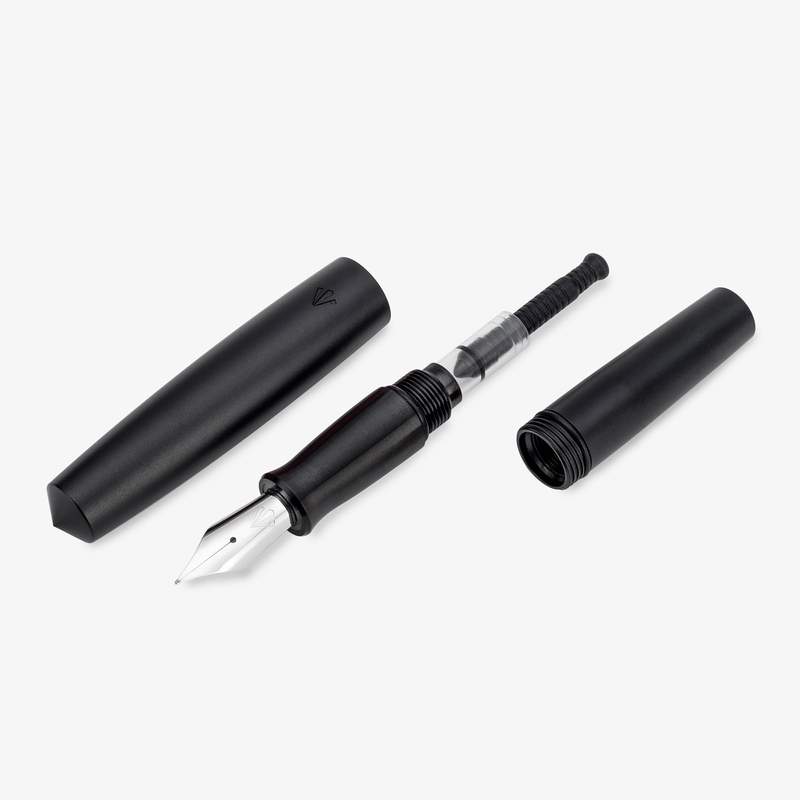 Gravitas Gravitas Pocket Aluminium Fountain Pen Black