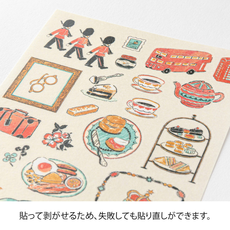 Midori Midori Stickers British Motifs