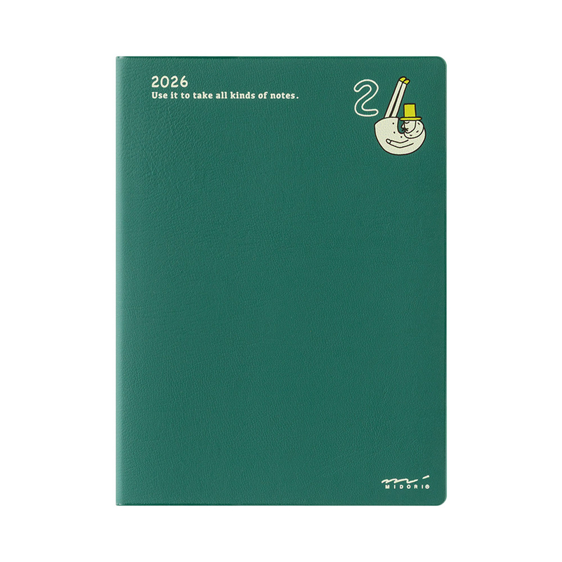Midori Midori Pocket Diary 2026 A6 Ojisan