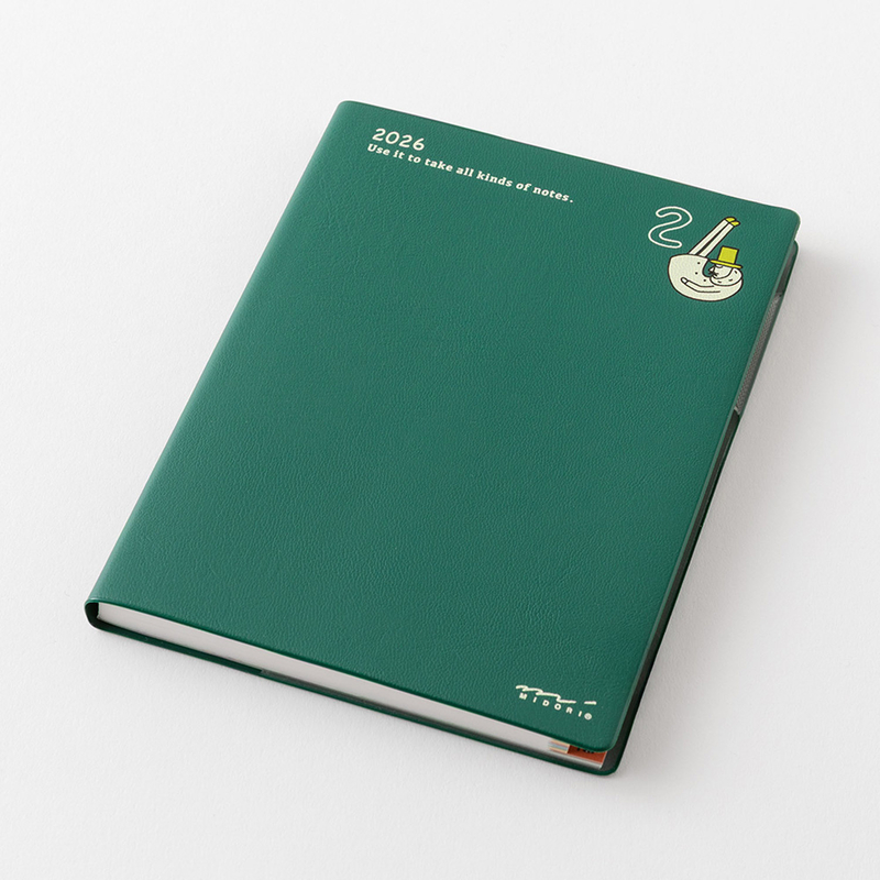 Midori Midori Pocket Diary 2026 A6 Ojisan