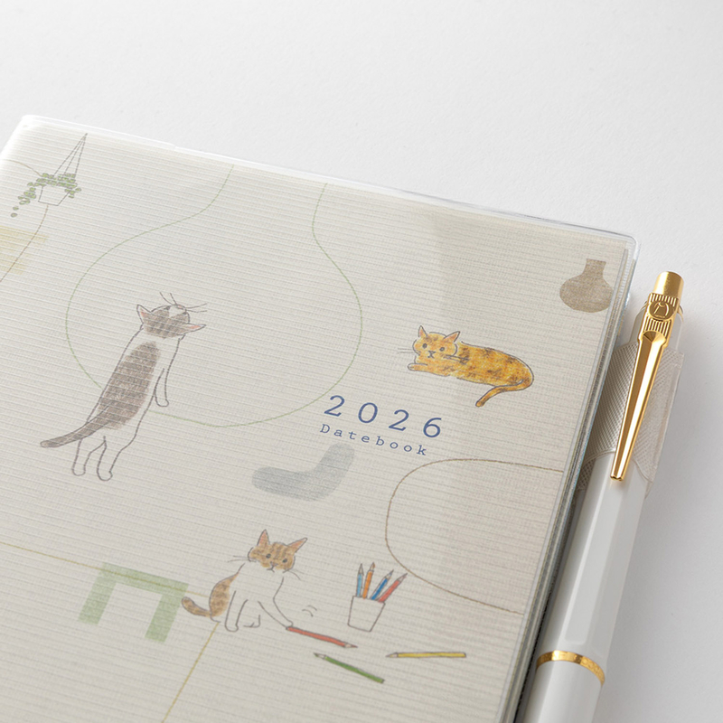 Midori Midori Pocket Diary 2026 B6 Cat